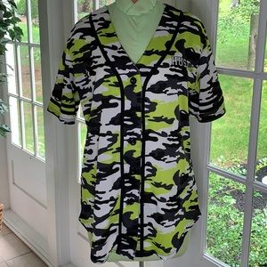 rue21 Camouflage Baseball Style Jersey